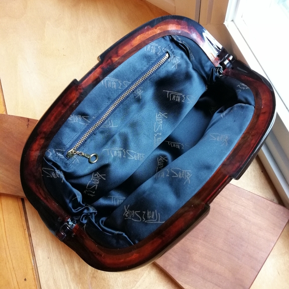 Ruth Saltz Classic Vintage Suede Frame Clutch - Picture 5 of 8